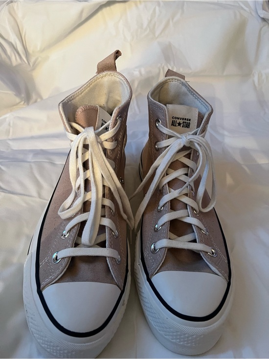 Converse Shoes - Women's Converse High Top Sneakers in Light Taupe